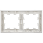 BRITE Рамка 2-местная РУ-2-БрБ белый IEK