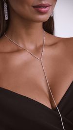 Колье-галстук с двойными шариками