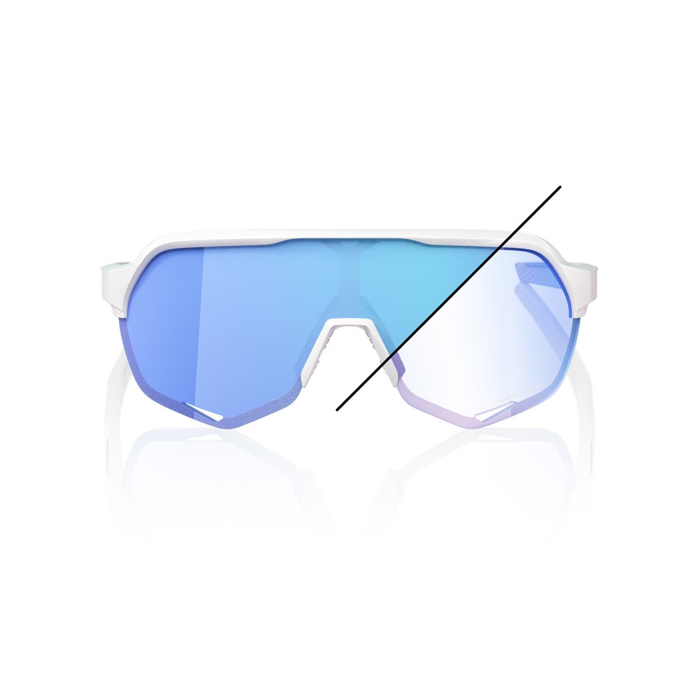 Спортивные очки 100% S2 - Bastille LE - Pearl White Glitter - Blue Mirror Photochromic