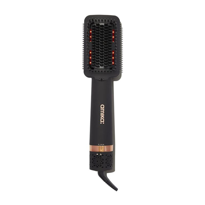 Amika Фен-щетка для волос Double Agent 2-In-1 Straightening Blow Dry