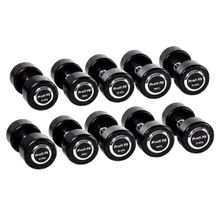 Гантельный ряд профессиональный (шаг 2,5 кг, 5 пар) PROFI-FIT 27,5-37,5 кг