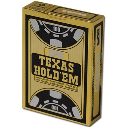 Игральные карты Copag Texas Hold'em (Чёрные)