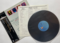 Винтажная виниловая пластинка LP Free Live (Japan 1978) (Obi)