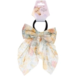 Резинка для волос «ПЕРСЕЯ», пионы, микс 4 цвета, d-5см/11*17см (подвес Кокетка Единорог)