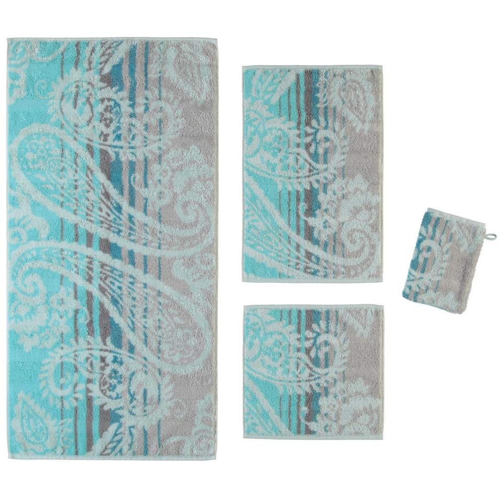 Полотенце 80х150 Cawo Noblesse 1067 Paisley бирюзовое