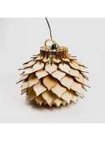 Подвесной светильник из фанеры в стиле лофт