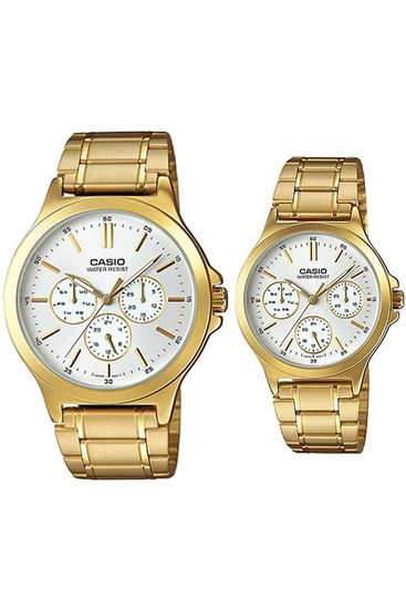 Парные часы Casio Standard: MTP-V300G-7A и LTP-V300G-7A