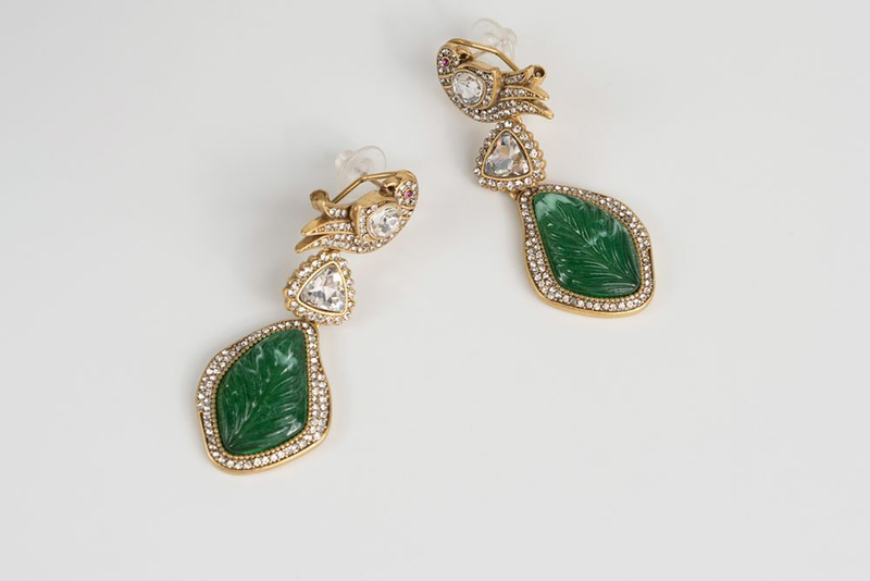 Винтажные серьги с птицами