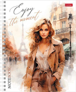 Тетрадь А5ф 48л линия на гребне, ассорти "Незнакомки" (Хатбер)