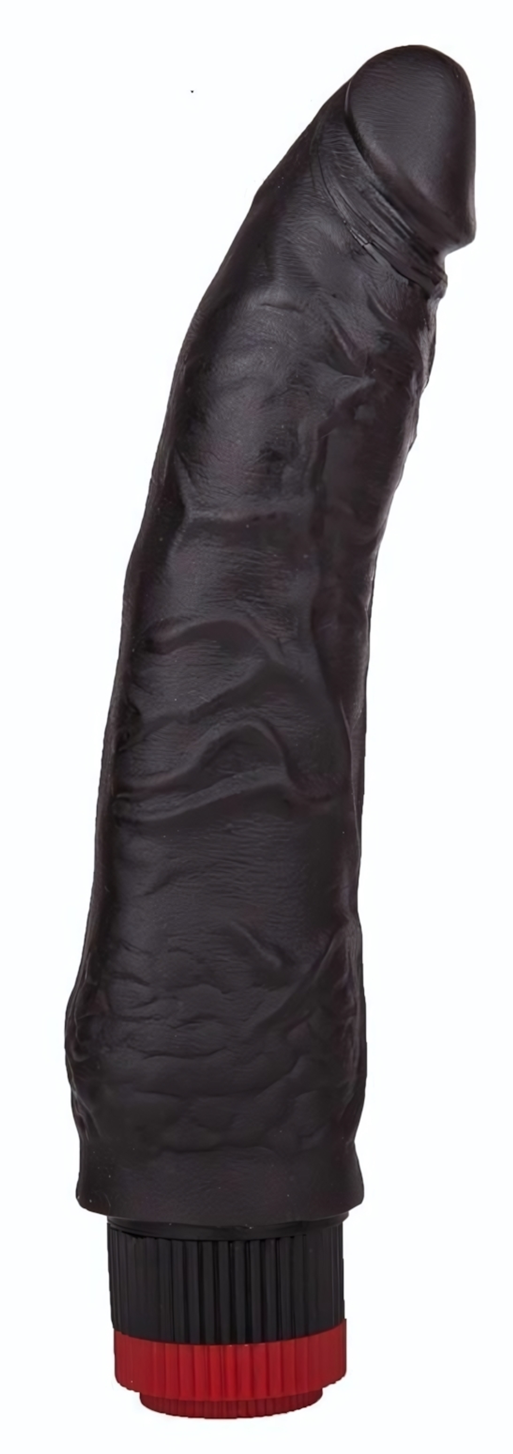 Чёрный вибратор-реалистик без мошонки - 17,5 см. (Цвет: черный)