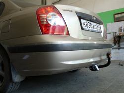 Фаркоп для Hyundai Elantra седан 2006-2012гг. (без электрики) (паспорт и сертификат) AvtoS.HY20