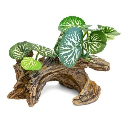 Грот "Коряга с растениями горизонтальная", S, 130*60*50мм, Laguna AQUA