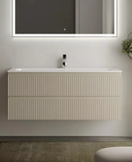 Тумба подвесная SANCOS Snob R 1195х445х500, c двумя ящиками оснащенными доводчиками, Beige Soft, арт.SNR120CE