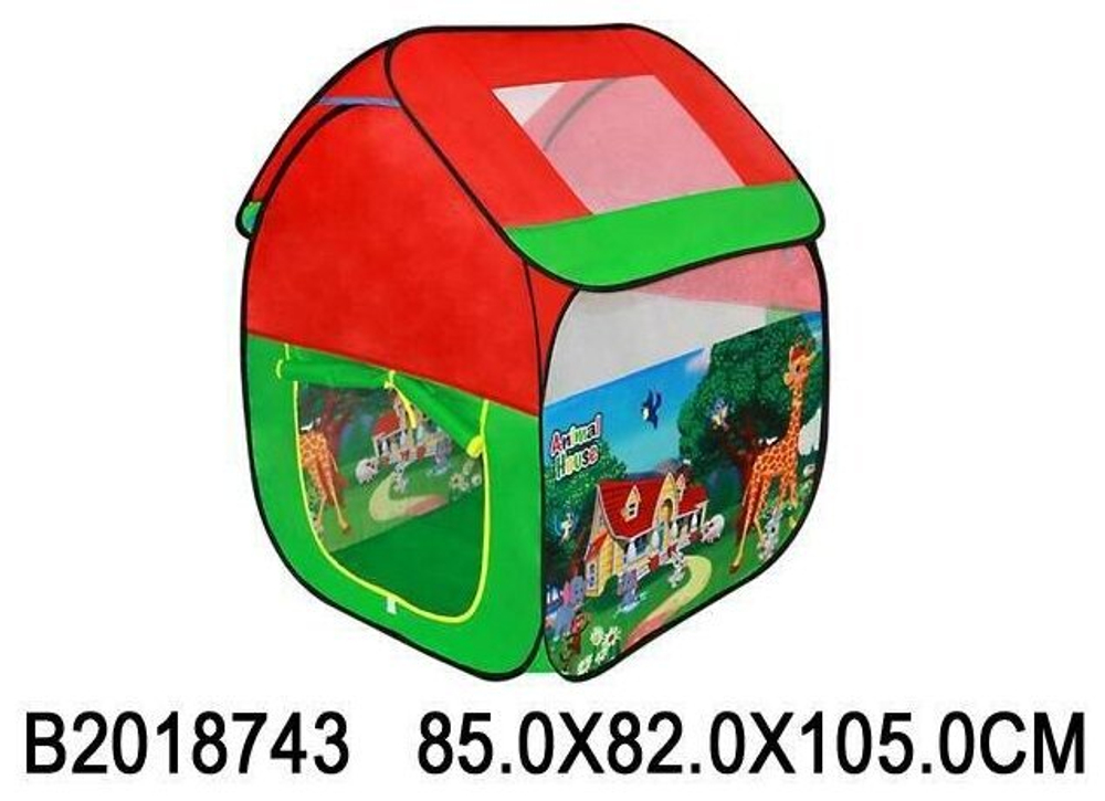 Детская игровая палатка 1218-B в сумке, размеры 85*82*105 см