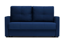 Диван Отто, шагающая еврокнижка, велюр, синий