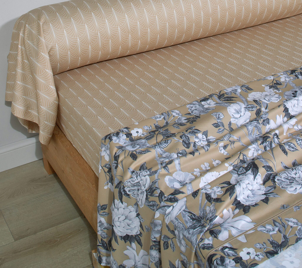 Постельное белье 2 спальное евро Blanc des Vosges Imperial Chanvre бежевое