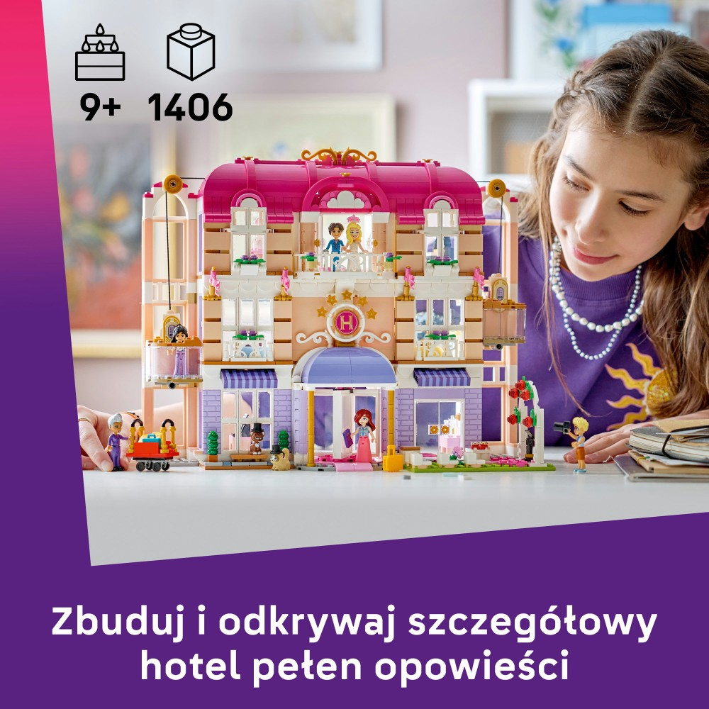 Конструктор LEGO Friends 42704 Гранд-отель в Хартлейк-Сити — фото 3