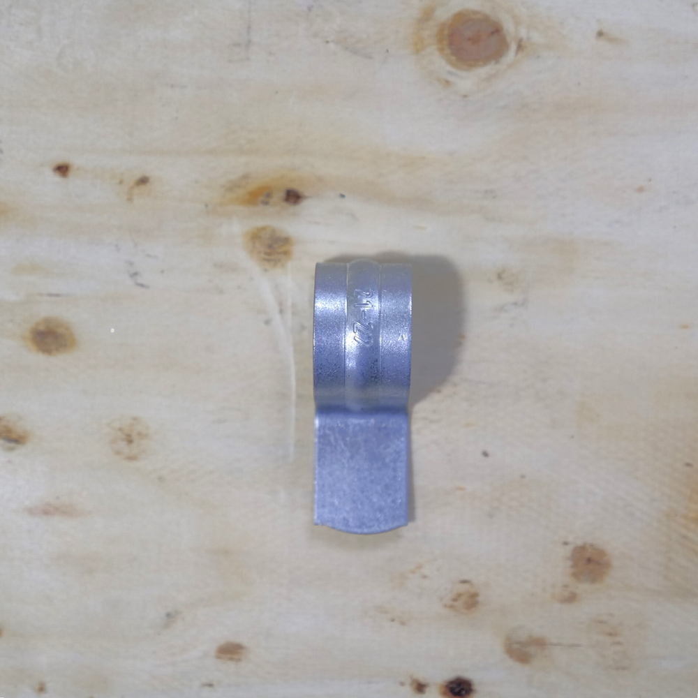 Скоба металлическая однолапковая СМО 21-22 для монтажного пистолета (без отверстий) (100 шт/уп) Промрукав