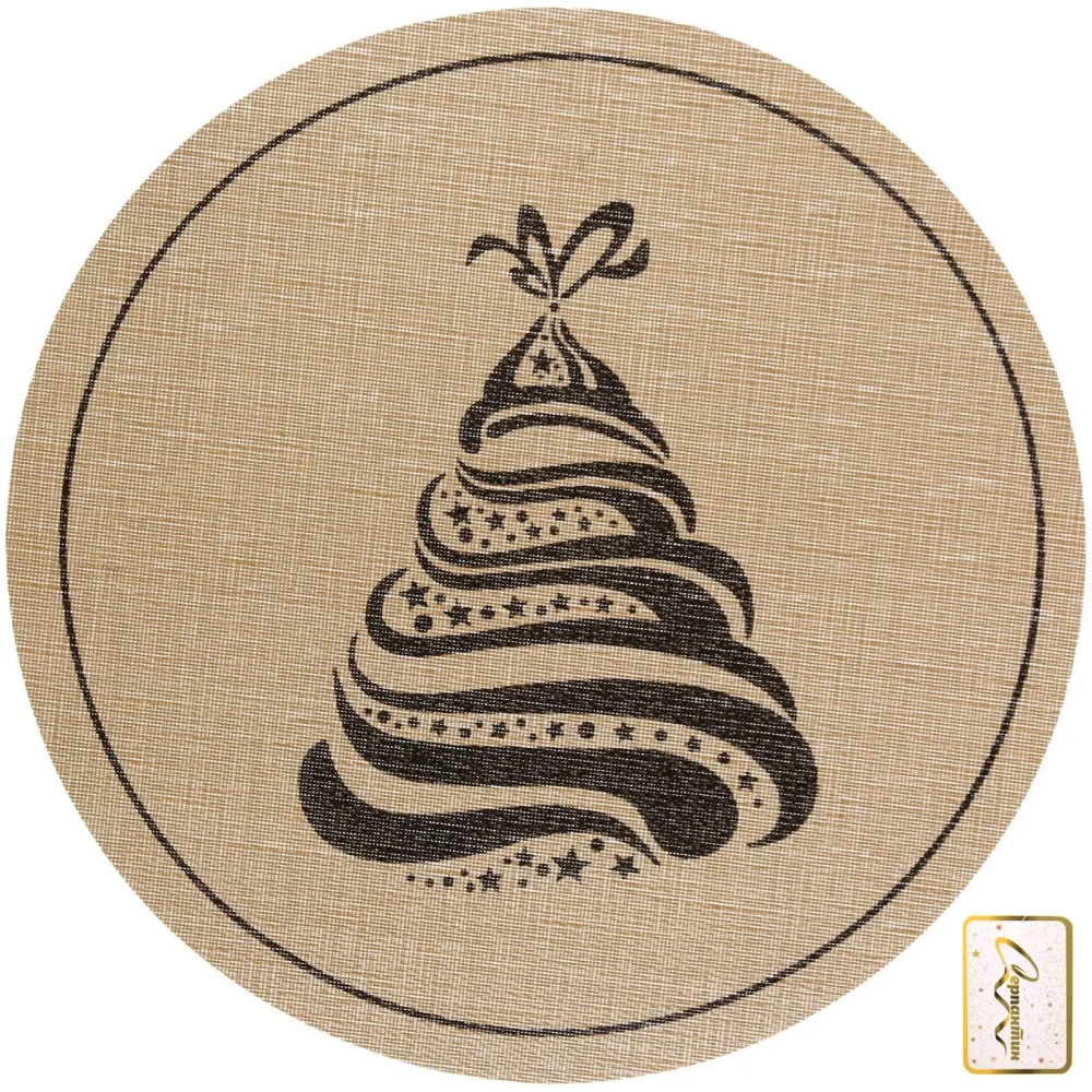 Салфетка на стол 37см «Ёлка»