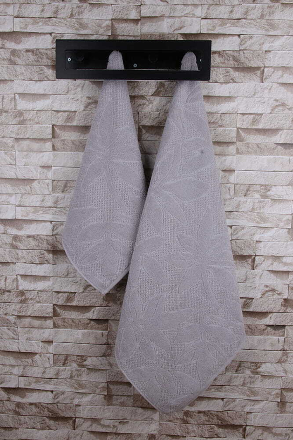 Полотенце 50х90 Arya home Panama серое