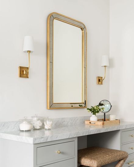 Зеркало "Гийом" gold