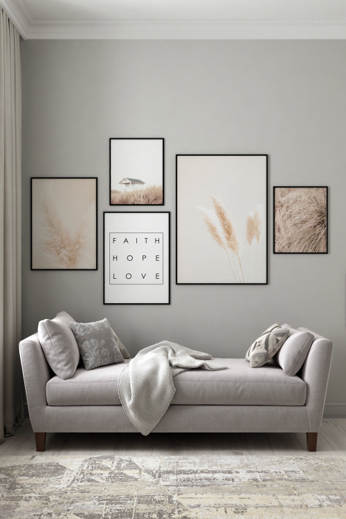 Интерьерная картина в технике цифровой печати. АРТ 005 Готовая стена размер L