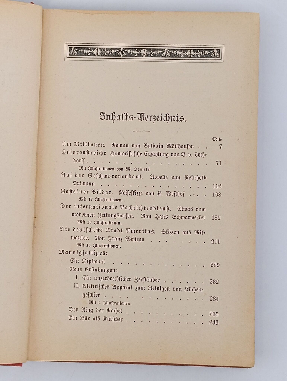 Журнал. Антикварное издание: Bibliothek der Unterhaltung und des Wissens. Выпуск 1.1897 год