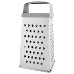 Терка 4 грани 22х11х8,5 см, белая жесть с пластиковой ручкой, BOOMHOUSE (БумХаус) Кварц, 701859