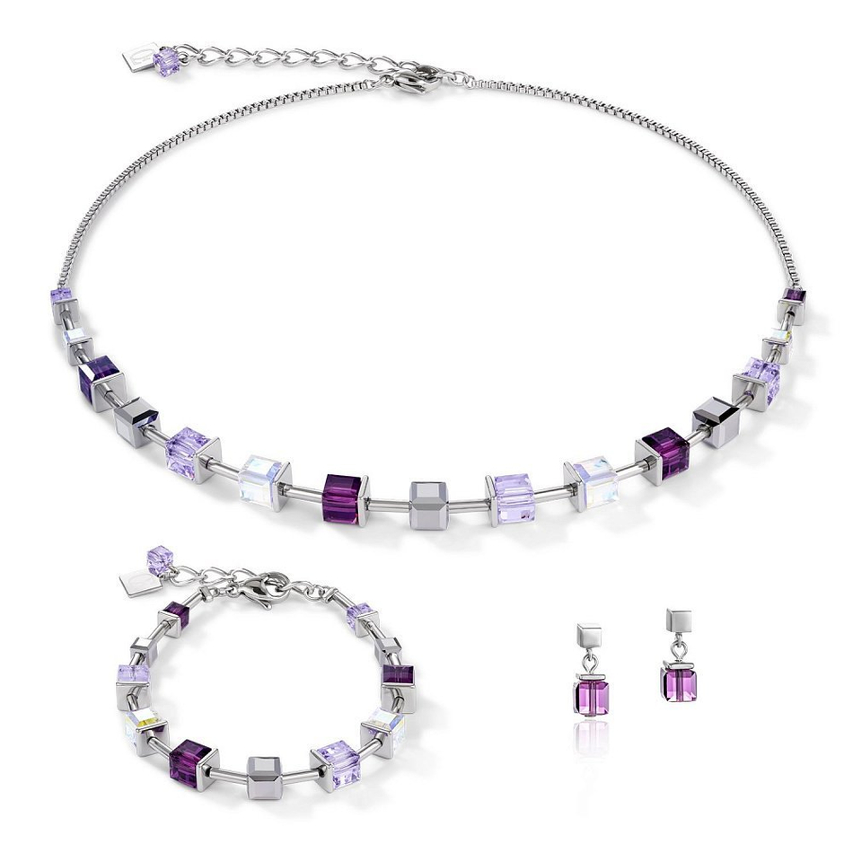 Колье Coeur de Lion Amethyst 4996/10-0824 цвет фиолетовый, прозрачный