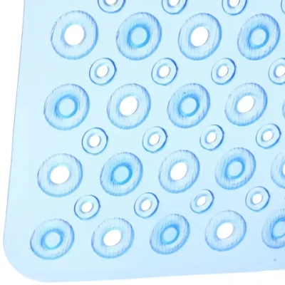 Коврик в ванну 67х37"Кордеса» синий