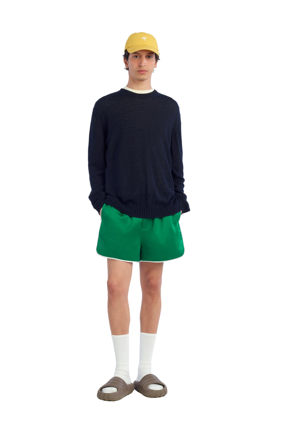 ZARA X BENITO ANTONIO СВИТЕР ИЗ 100% ЛЬНА, СИНИЙ