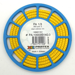 Маркер кабельный сеч.2,5-5мм PA 1/3 Weidmuller PARTEX РА-10003SV40.0 (500шт.) 1568251502