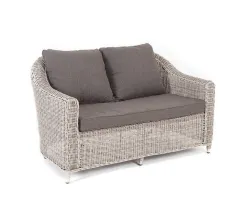 "Кон Панна" диван из искусственного ротанга двухместный, цвет бежевый