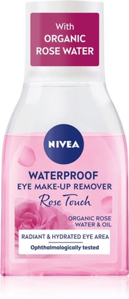 Nivea Rose Touch - двухфазное средство для снятия макияжа с глаз /   100  ml  / GTIN 9005800352367
