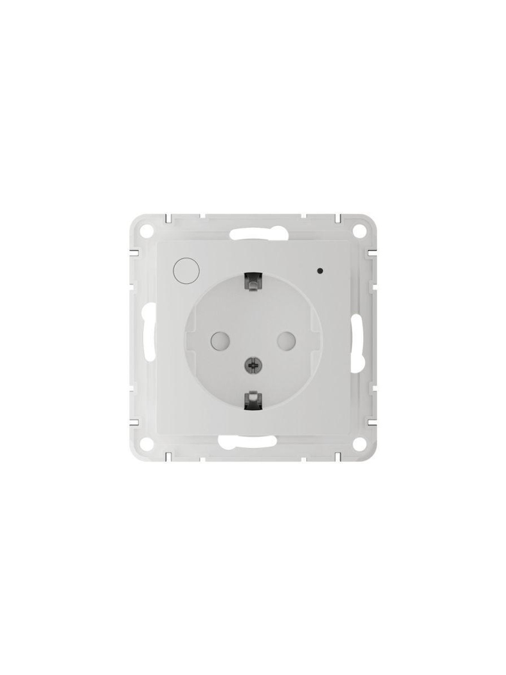Розетка AtlasDesign Smart 16А L+N с заземл. защ. шторки Zigbee механизм бел. SE ATN000145Z