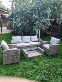 Комплект мебели из искусственного ротанга Сантьяго Terrace Set Greige