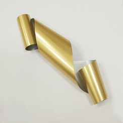 1536 Фольга переводная 4*50 см глянцевая светлое золото