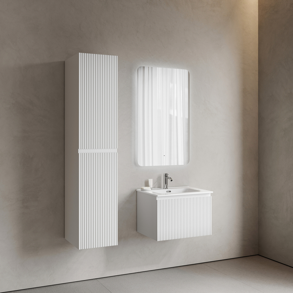 Тумба подвесная Sancos Snob R 1.0 с одним ящиком 590х445х406, Bianco, SNR1.060W