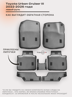 Автомобильные коврики ЭВА с бортами для Toyota Urban Cruiser III (22-26г.) левый руль