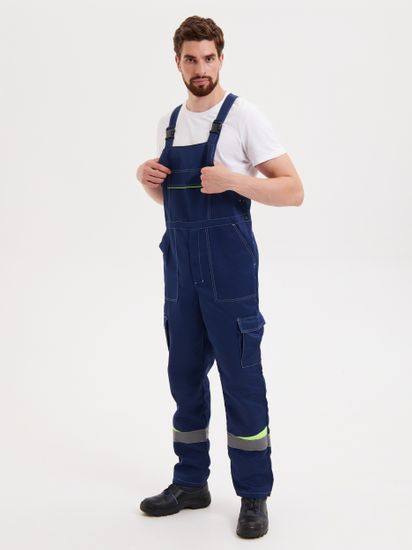 Костюм "Грань" полукомбинезон (синий) с капюшоном