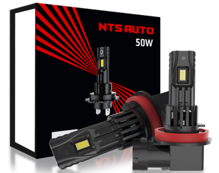 Автолампа LED Н27 (880) к-т (станд цок) (без обманк) A53 50W 6300К 1400Lm" NTS" A53H27-880-6300K
