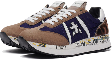 Premiata Conny 5496 синие с коричневым