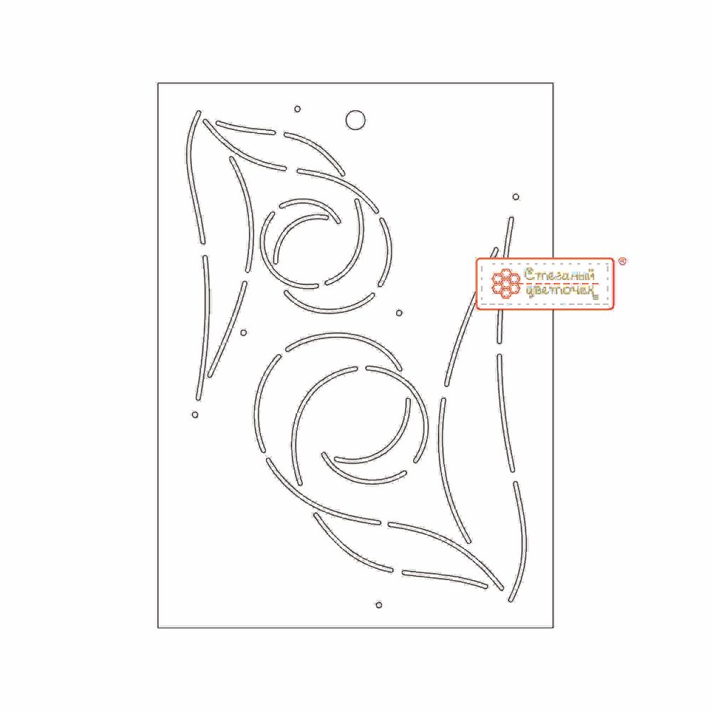 Шаблон для стежки "Вертушка" (арт. T38)