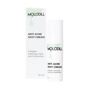 Крем MOLODILL точечный ANTI ACNE SPOT CREAM для проблемной кожи, 15 мл
