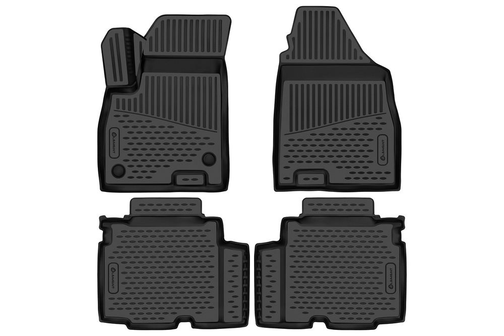 Коврики в салон для JETOUR X90 Plus 2023-, Внедорожник 5 дв. 5мест, 4шт. (полиуретан) ELEMENT3DAN0580210K