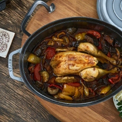 STAUB Кокот чугунный овальный 4,2л 29см графит (сорт II)