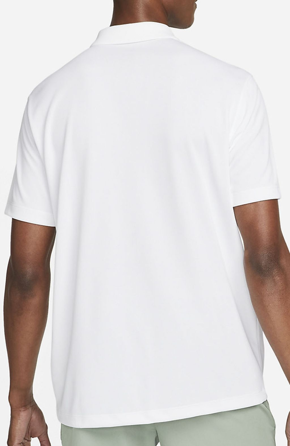 Мужское теннисное поло Nike Men's Court Dri-Fit Solid Polo - white/black