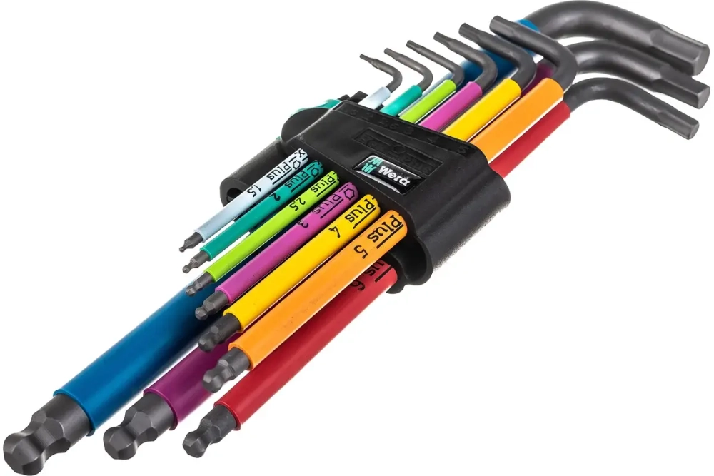 950/9 Hex-Plus Multicolour BlackLaser 1 Набор Г-образных ключей, с шаром,1,5-10мм. 9 предметов
