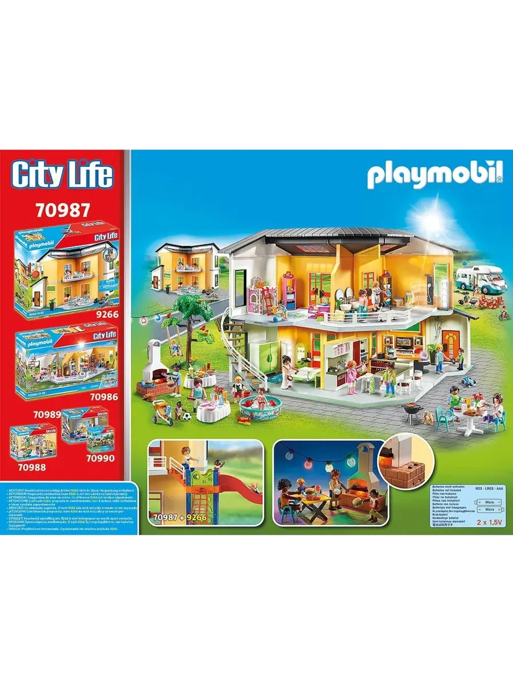 Вечеринка у бассейна Modern House Pool Party Playmobil 70987