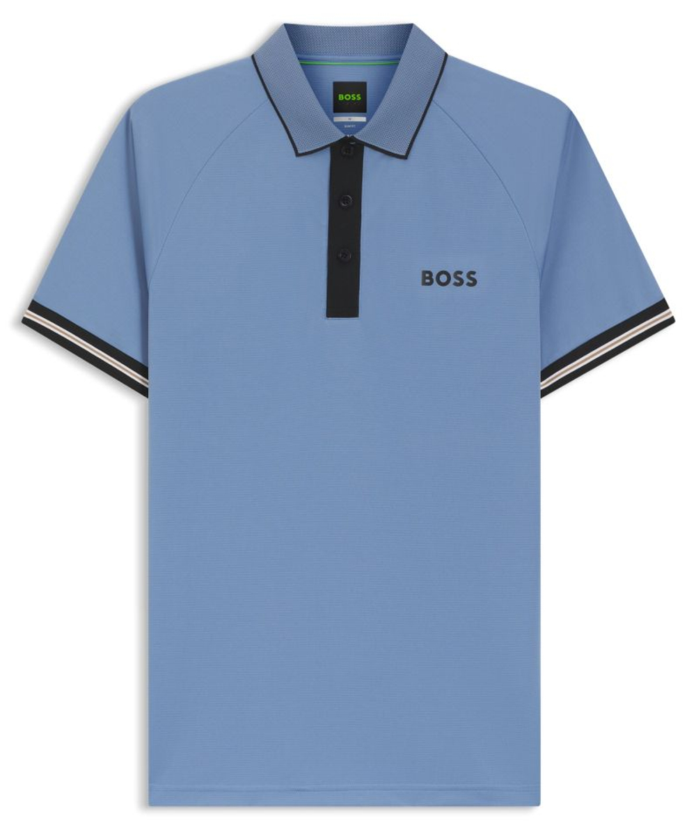 Теннисное поло BOSS TOC Serve Polo - light/pastel blue
